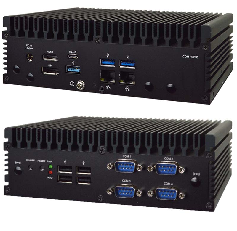 Jetway B382FMTU1-A411 (Embedded Box PC, Intel <b>Ultra 7 155U</b> Prozessor, 12-36V Input, TPM2.0) <b>[FANLESS]</b>
